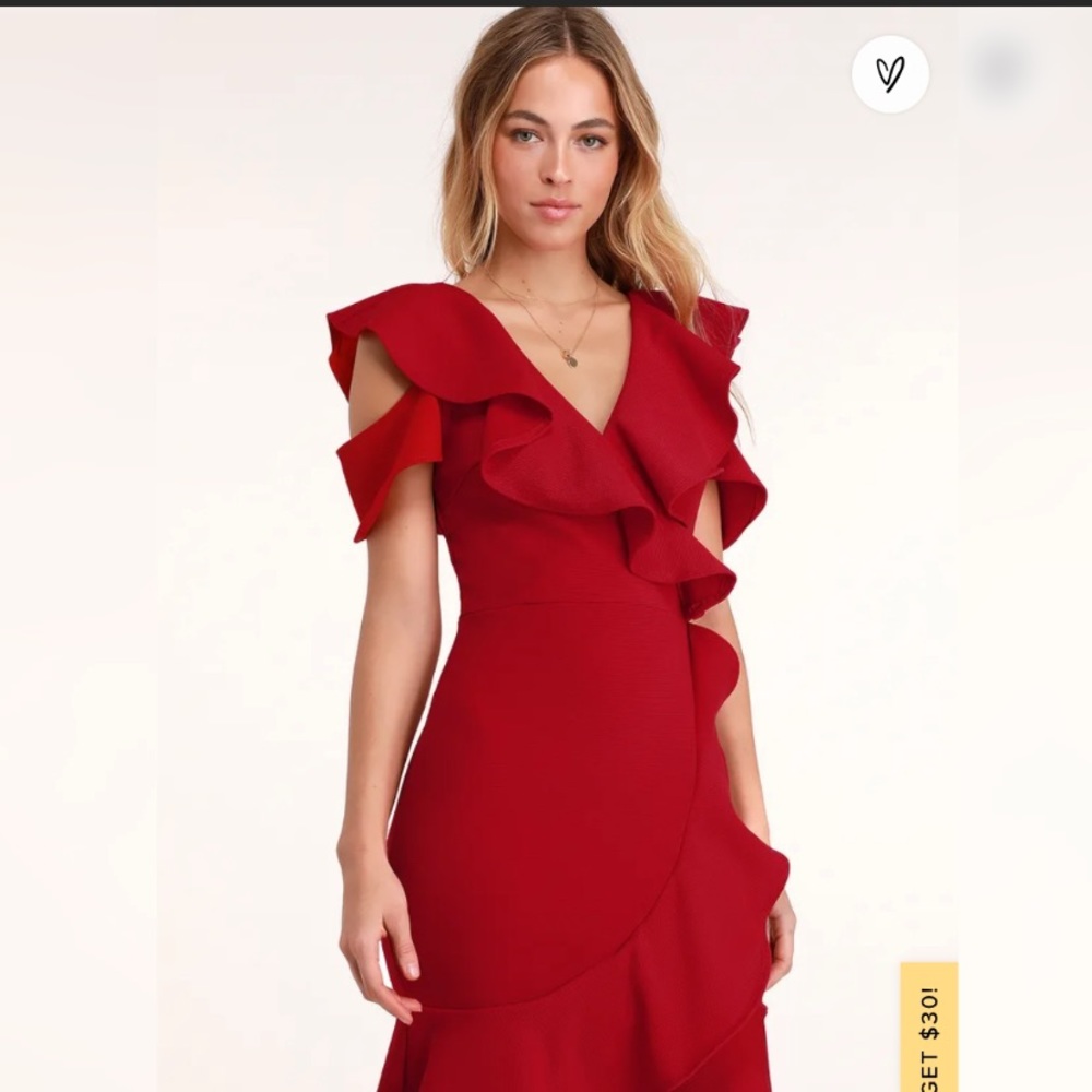 Elliana Red Ruffled Bodycon Dress
Lulus